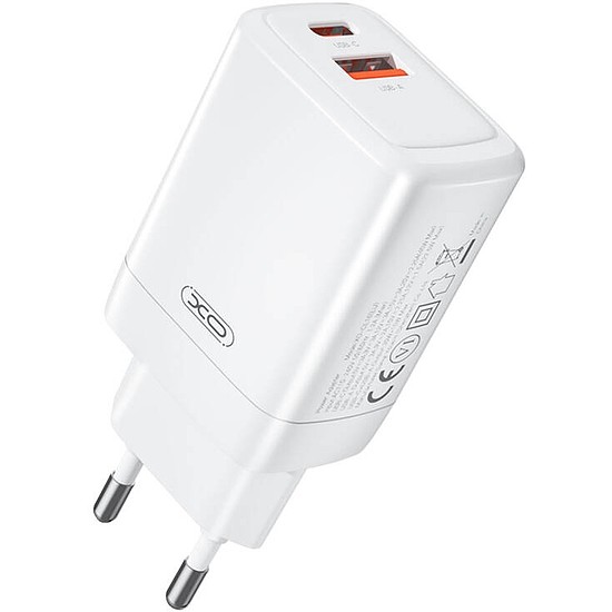 Fali töltő XO CE16, 45W, 1x USB-C, 1x USB-A