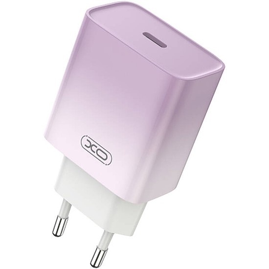 Fali töltő XO CE18, USB-C, PD30W lila (CE18 purple)