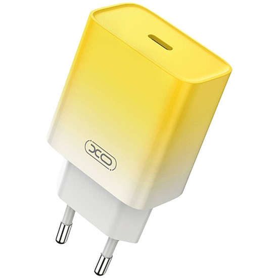 Fali töltő XO CE18, USB-C, PD30W sárga (CE18 yellow)