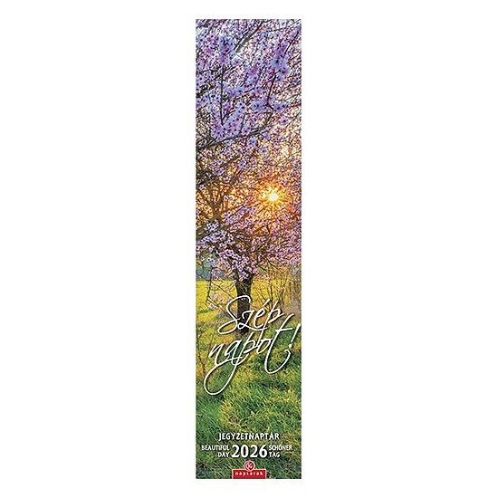 Falinaptár 2026 CSG 110x480mm álló Szép napot jegyzet