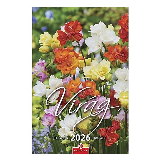 Falinaptár 2026 CSG 210x320mm álló Virág