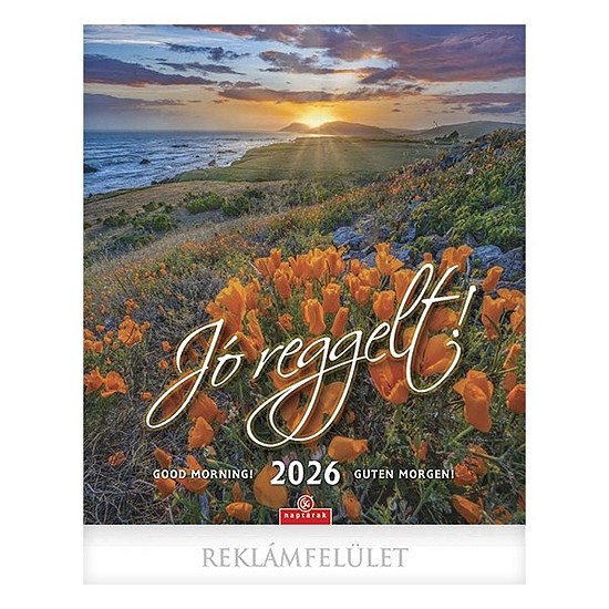 Falinaptár 2026 CSG 300x340mm álló Jó Reggelt!