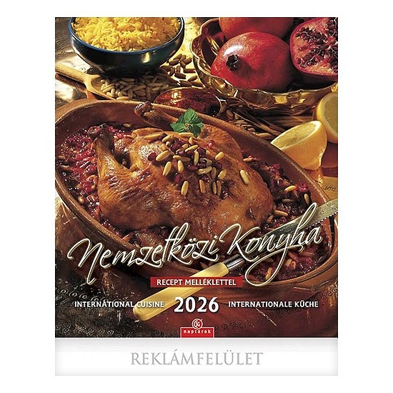 Falinaptár 2026 CSG 300x340mm álló Nemzetközi konyha