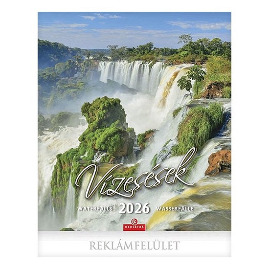 Falinaptár 2026 CSG 300x340mm álló Vízesések