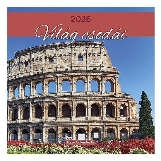 Falinaptár 2026 LIZZY CARD 300x600mm álló A világ csodái