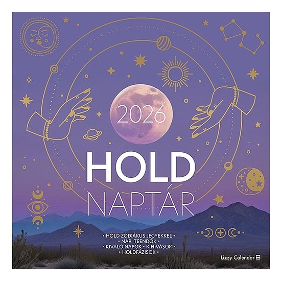 Falinaptár 2026 LIZZY CARD 300x600mm álló Hold asztrológiai