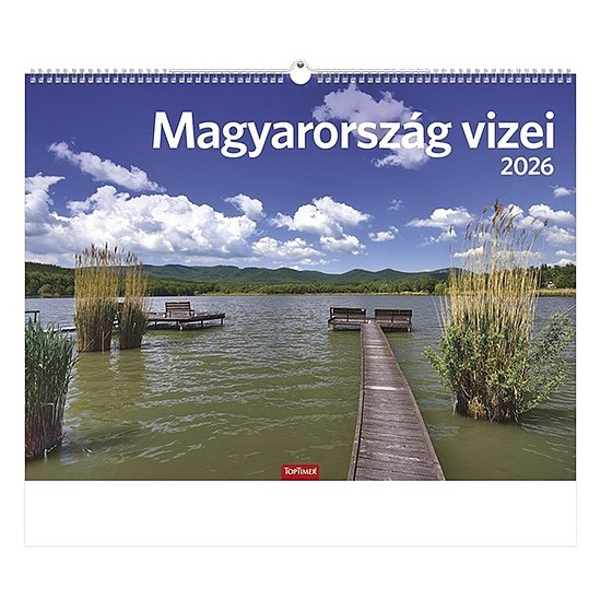 Falinaptár 2026 TOPTIMER T093 310x420mm álló Magyarország vizei