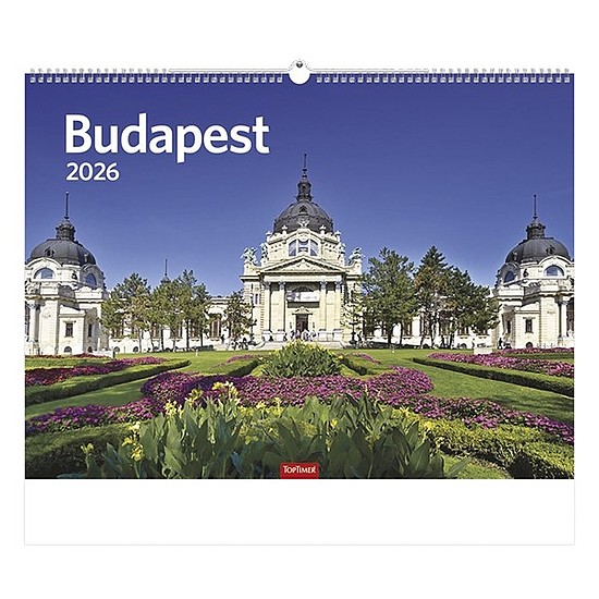 Falinaptár 2026 TOPTIMER T093 420x310mm fekvő Budapest