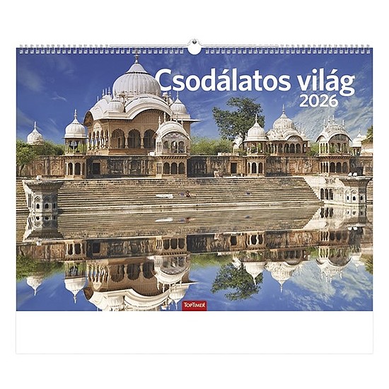 Falinaptár 2026 TOPTIMER T093 420x310mm fekvő Csodálatos világ