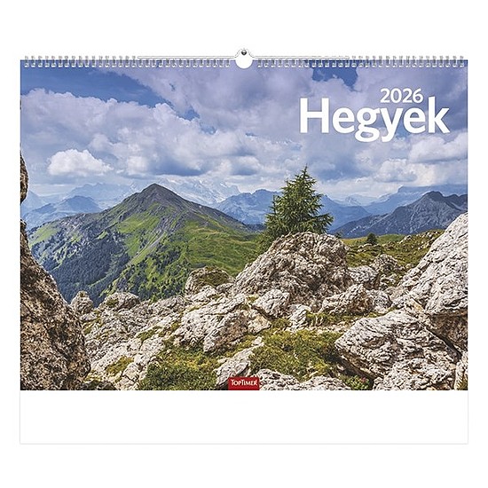 Falinaptár 2026 TOPTIMER T093 420x310mm fekvő Hegyek