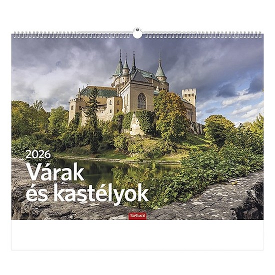 Falinaptár 2026 TOPTIMER T093 420x310mm fekvő Várak és kastélyok