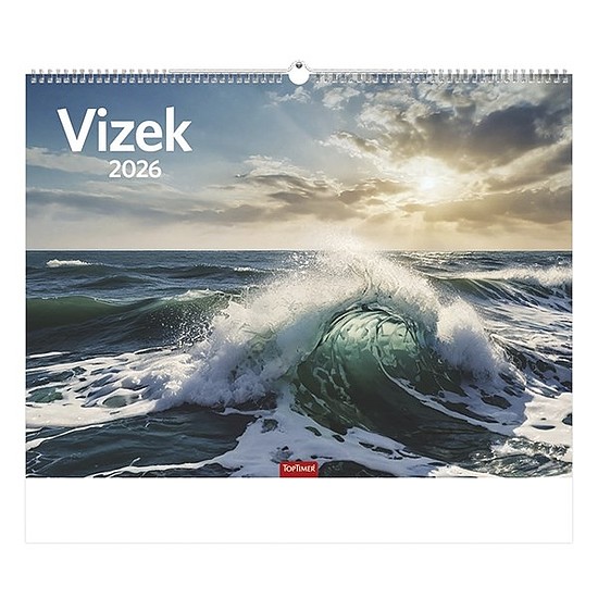Falinaptár 2026 TOPTIMER T093 420x310mm fekvő Vizek
