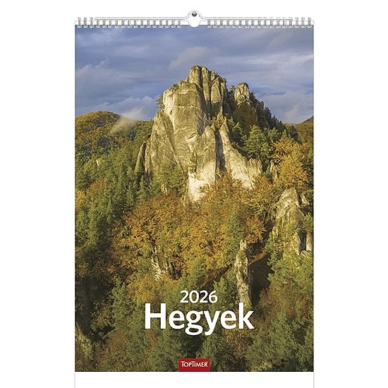 Falinaptár 2026 TOPTIMER T094 220x330mm álló Hegyek