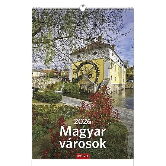 Falinaptár 2026 TOPTIMER T094 220x330mm álló Magyar városok