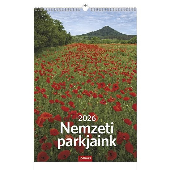 Falinaptár 2026 TOPTIMER T094 220x330mm álló Nemzeti parkjaink