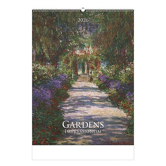 Falinaptár 2026 TOPTIMER T096 420x560mm álló Gardens impressionism
