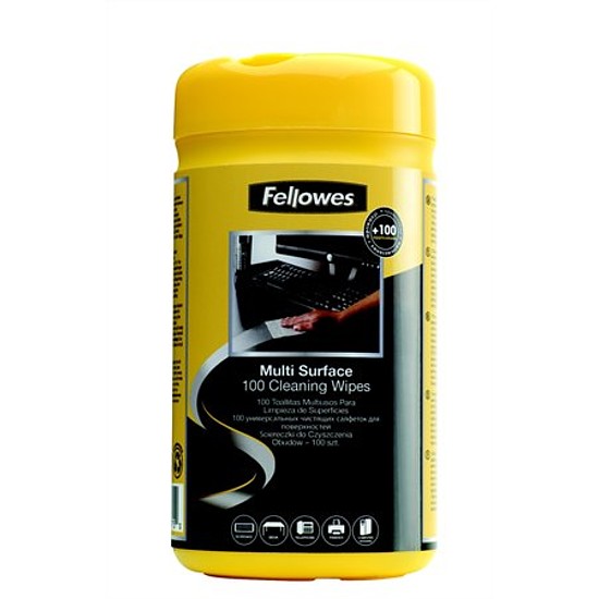Fellowes tisztítókendő általános felületre nedves kendő 100 db / doboz 99715