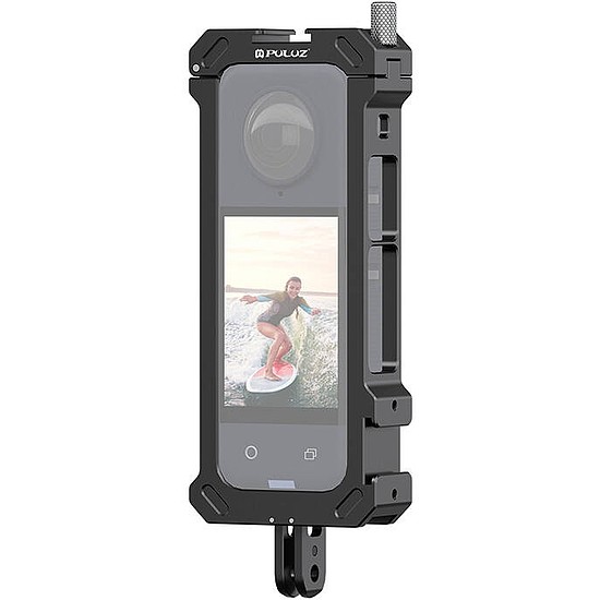 Fém védőketrec PULUZ állványadapterrel Insta360 X4-hez (PU941B)