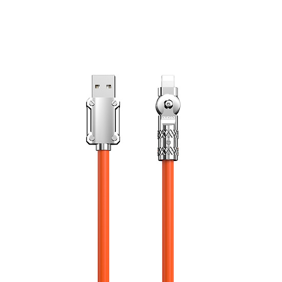 Ferde kábel USB-A - Lightning 30W 1m forgatás 180 Dudao - narancs