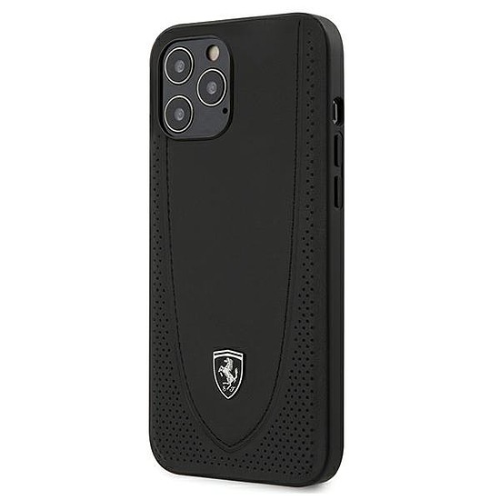 Ferrari FEOGOHCP12LBK iPhone 12 Pro Max 6.7" fekete/fekete keménytok Off Track Perforated