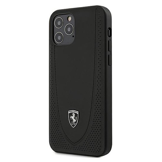 Ferrari FEOGOHCP12MBK iPhone 12/12 Pro 6.1" fekete/fekete keménytok Off Track Perforated