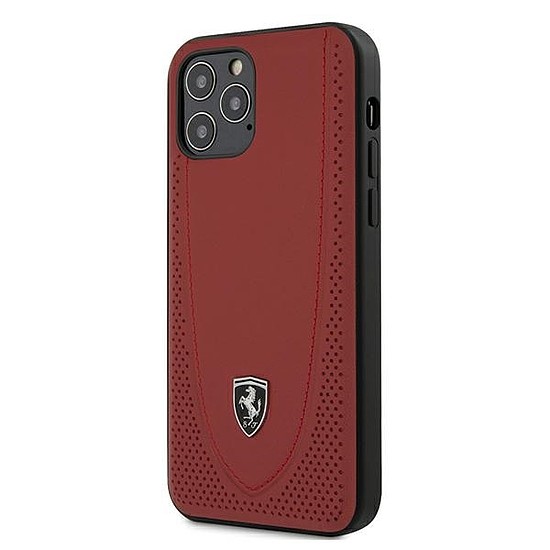 Ferrari FEOGOHCP12MRE iPhone 12/12 Pro 6.1" piros/piros keménytok Off Track Perforált