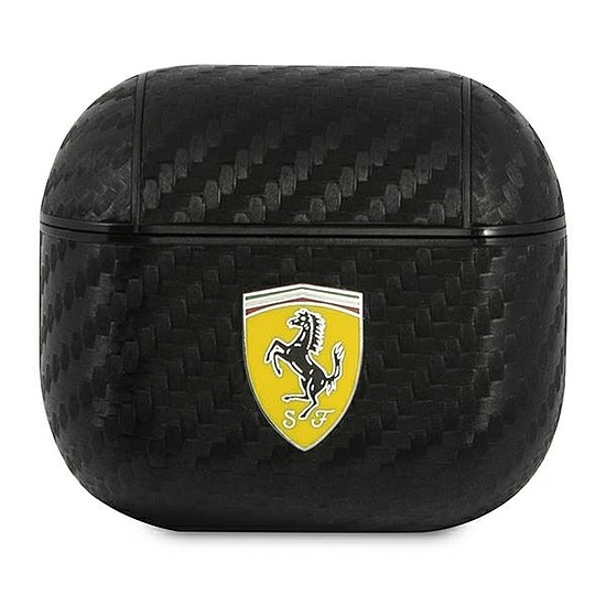 Ferrari FESA3CABK AirPods 3 borító fekete/fekete On Track PU Carbon