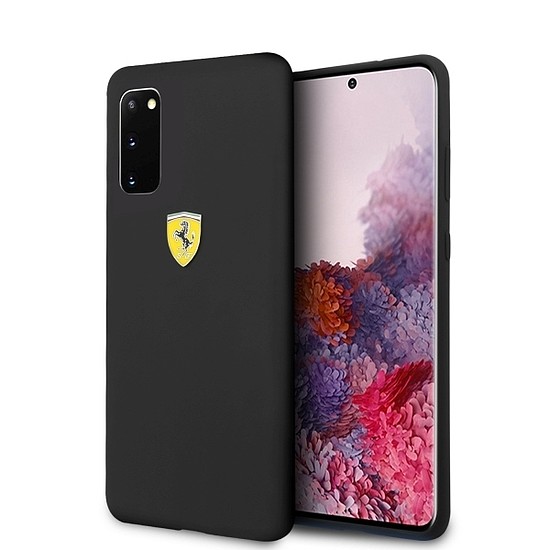 Ferrari Hardcase FESSIHCS62BK S20 G980 fekete/fekete szilikon