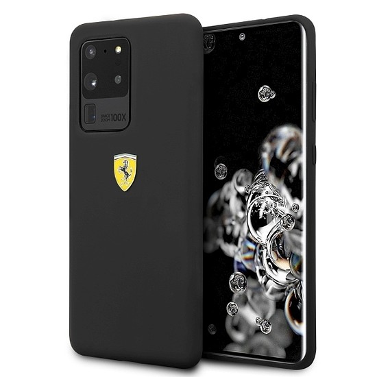 Ferrari Hardcase FESSIHCS69BK S20 Ultra G988 fekete/fekete szilikon