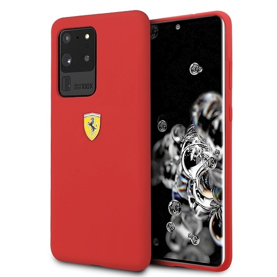 Ferrari Hardcase FESSIHCS69RE S20 Ultra G988 piros/piros szilikon