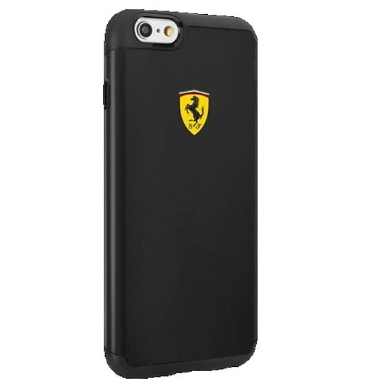 Ferrari ütésálló tok iPhone 6 / 6S-hez - fekete