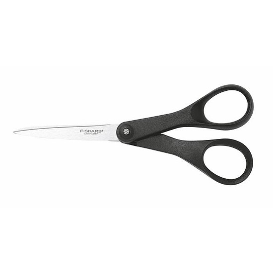 Fiskars Essential papírvágó olló 18cm-es, fekete nyéllel 23818