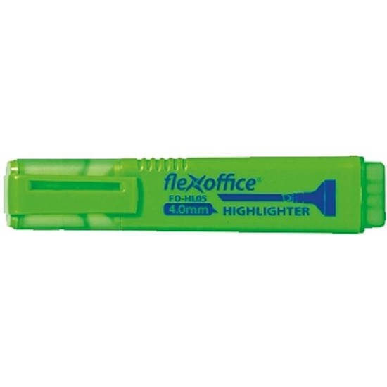 Flexoffice szövegkiemelő zöld, lapos test 1-4mm