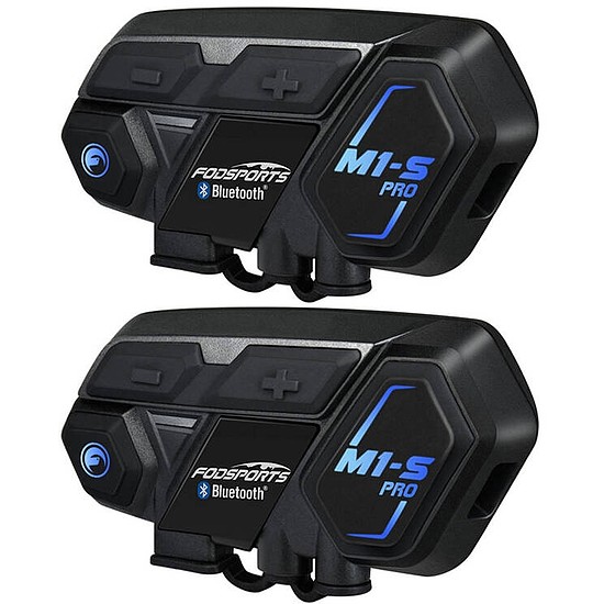 Fodsports M1-S Pro motorkerékpár intercom két darabos csomag fekete (M1-S Pro 2 pack)