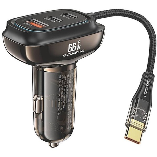 Foneng C20 A+C+C 66W-os autós töltő 3 porttal (c20 66W)