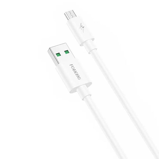 Foneng X67 USB-Micro USB kábel, 5A, 1m, fehér (X67 Micro)