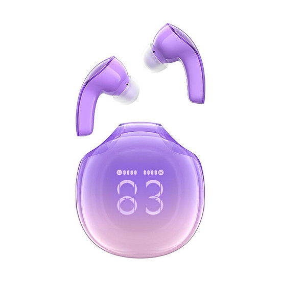 Fülhallgató TWS Acefast T9, Bluetooth 5.3, IPX4 szőlőlila (T9 grape purple)