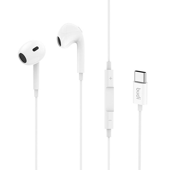 Fülhallgató USB-C Budi EP30T, 1,2m (EP30T)