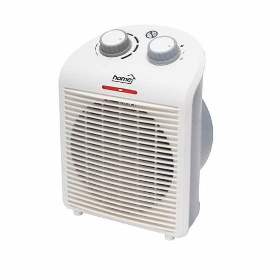 Fűtőtest, ventilátoros, fehér/szürke, 2000 W