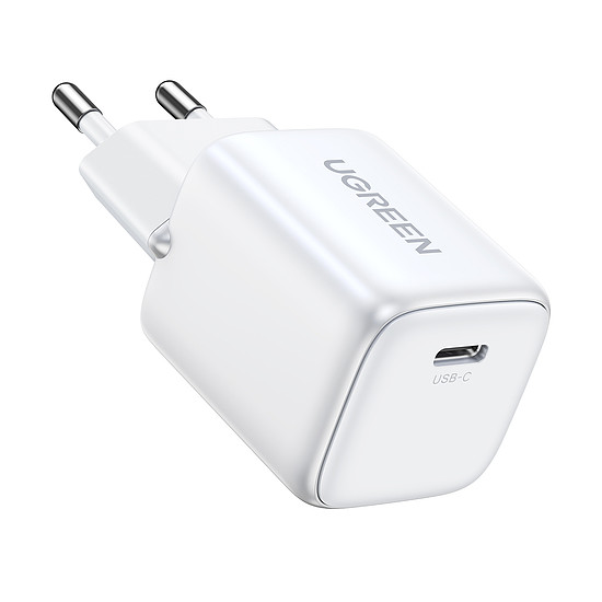 GaN USB C 30W PD Ugreen Nexode Mini gyorstöltő - fehér