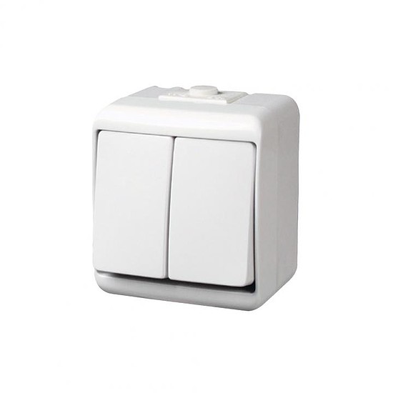 GAO 22031 csillárkapcsoló, kültéri IP44 kivitel, 230 V~ / 50 Hz / 10 A, fehér