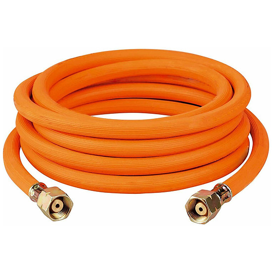 Gázpalack csatlakoztatására szolgáló tömlő, 2 db G3/8"-os hosszú csatlakozó - 20 m