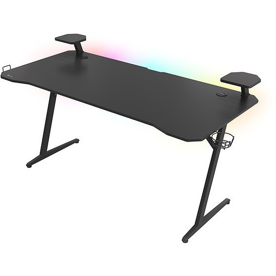 Genesis Holm 510 Gamer asztal RGB világítással, 160X75 fekete (NDS-1732)