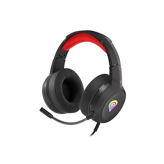 Genesis Neon 200 RGB Gamer fejhallgató, fekete-piros (NSG-1609)