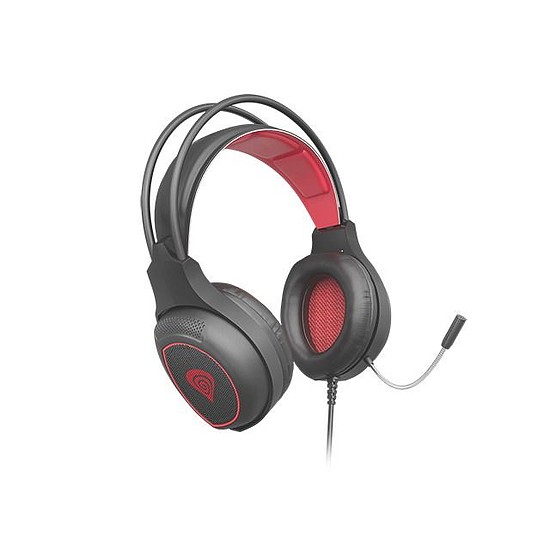 Genesis Radon 300 Gamer vezetékes fejhallgató mikrofonos USB Type-A Virtual 7.1 fekete-piros NSG-1578