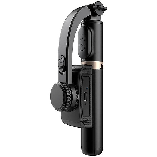 Gimbal/állvány lámpával APEXEL Q08d (fekete)