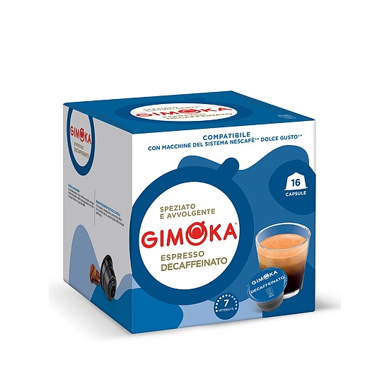 Gimoka Dolce Gusto kompatibilis Soave koffeinmentes kávékapszula 16db