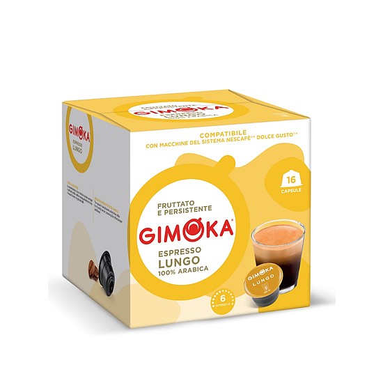 Gimoka Puro Aroma Espresso Lungo Dolce Gusto kompatibilis kávékapszula 16db