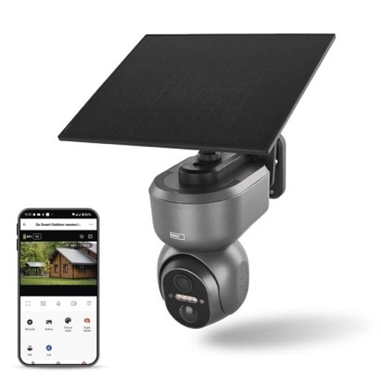 GoSmart 4G/LTE kültéri forgatható kamera IP-6000 OWL, szürke (H4058)