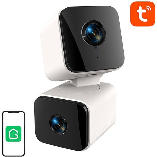 Gosund PC12 intelligens WiFi-s kettős kamera (1920x2160 H.265, Tuya)